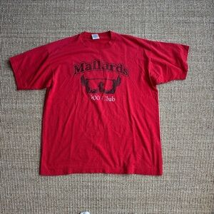 Fruit of the Loom Red Mallards 300 Club Tee